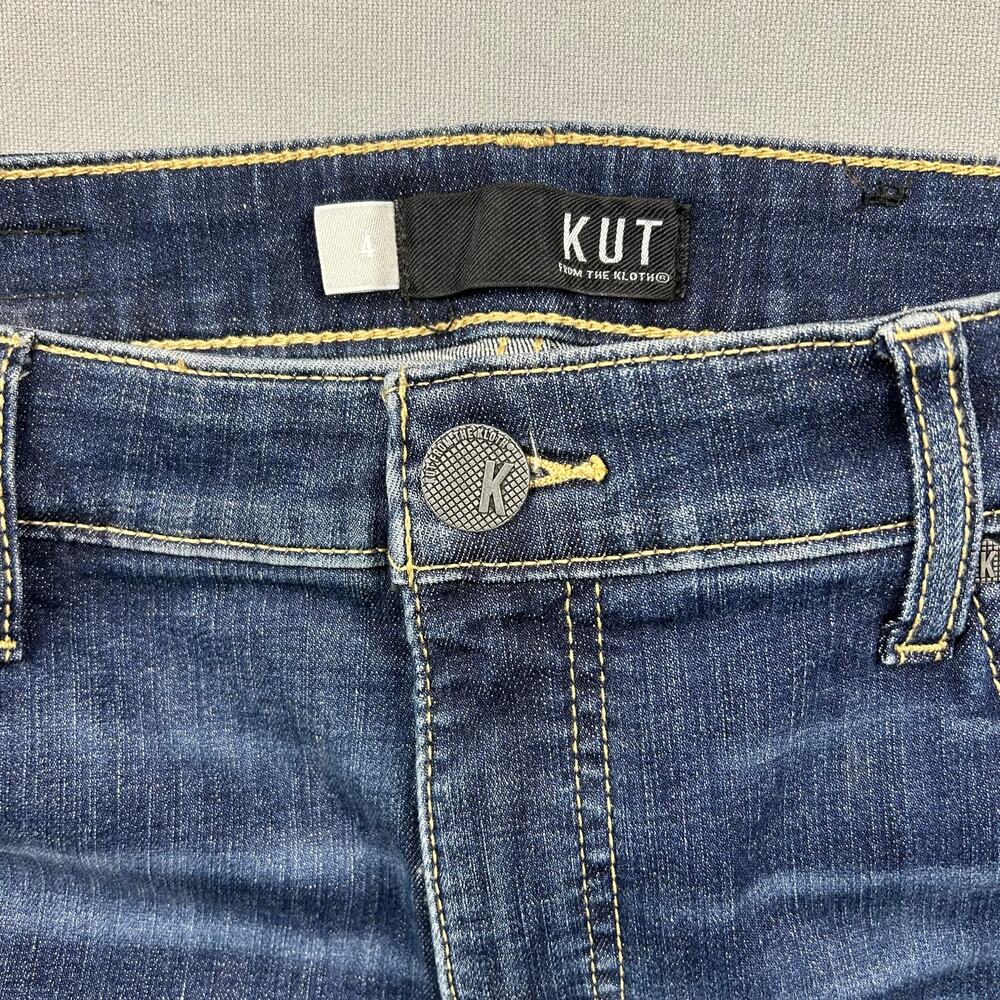Kut From The Kloth Jeans Donna Fab Ab Ankle Skinny High Rise Dark Wash Denim 4 - Picture 4 of 7